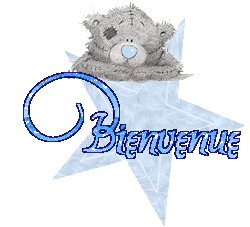 Gif animé bienvenue ours